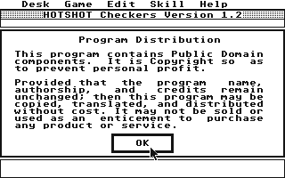 Hotshot Checkers atari screenshot